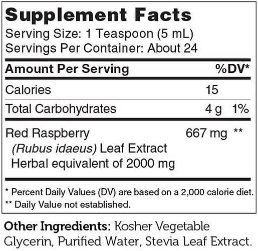 Zahler PureBerry, Liquid RED Raspberry Leaf Supplement which Strengthens Uterine Tissue and Muscles, All Natural Liquid Formula That Promotes Uterine Health, Certified Kosher, 4oz