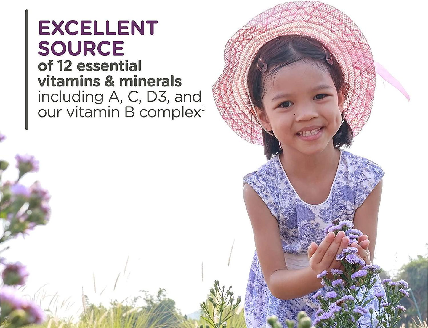 Zarbee's Naturals Children's Complete Multivitamin + Immune Gummies with our Total B Complex and Essential Vitamins, Sweetened with Honey, Natural Mixed Berry Flavors, 70 Gummies