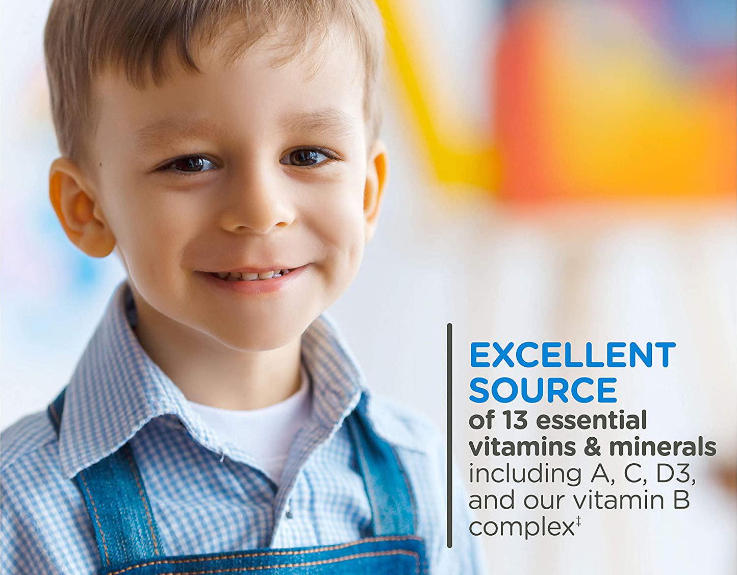 Zarbee's Naturals Children's Complete Multivitamin + Probiotic Gummies with our Total B Complex and Essential Vitamins, Natural Fruit Flavors, 70 Gummies