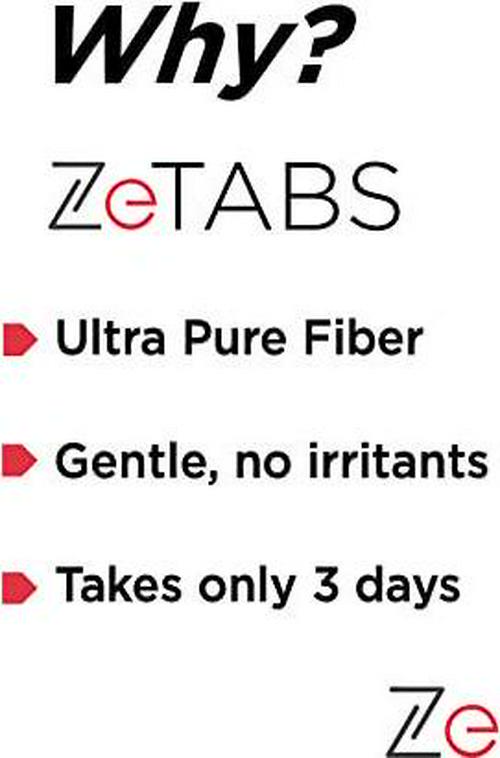 ZeTabs Gentle 3-Day Detox Cleanse, Promotes Regular Bowel Movements, Weight Loss, Increased Energy Levels, Colon Cleanse for Women and Men, 45 Pure MCC Tablets (250 mg Each), Take 4 Tablets 3X Daily
