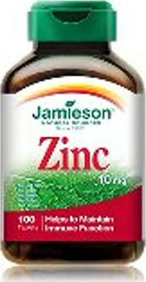 Zinc 10 mg-100 Tablets Brand: Jamieson Laboratories