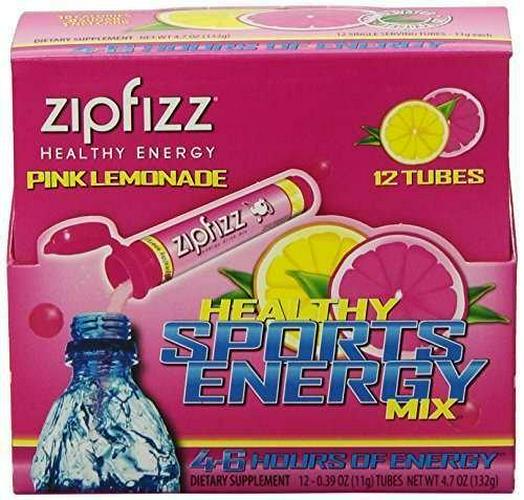 Zipfizz Pink Lemonade Healthy Energy Drink Mix - Transform Your Water Into a Healthy Energy Drink - 30 Pink Lemonade Tubes