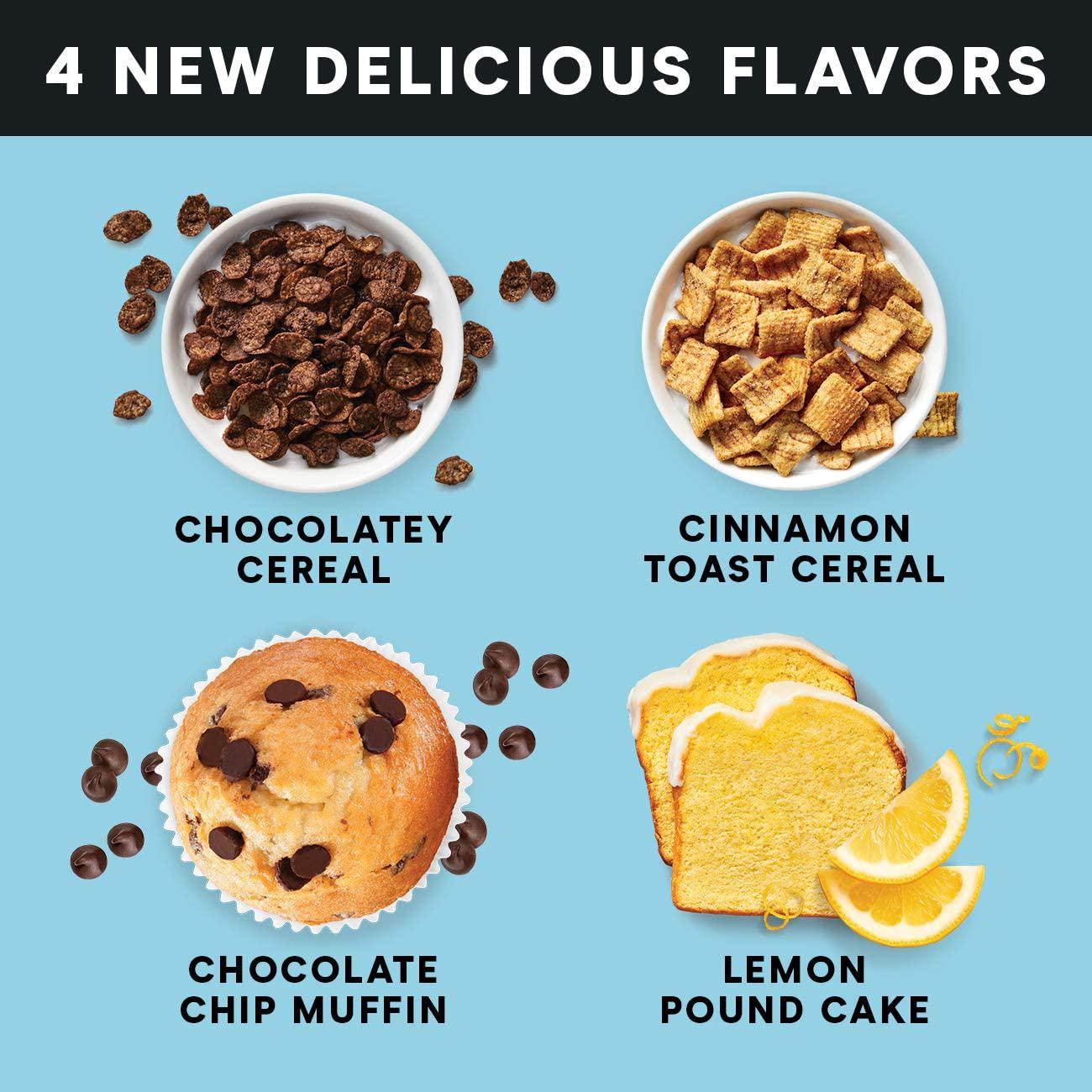 Zone Perfect Macros Bars, with 15g Protein, 1g Sugars and 18 Vitamins and Minerals, Chocolatey Cereal, 20 Count