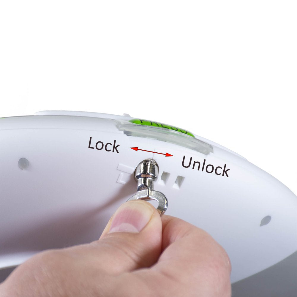 GMS 28 Day Automatic Pill Dispenser Dosage Reminder for up to 6 Alarms a Day with Flashing Light and Locked Cover - Standard Edition