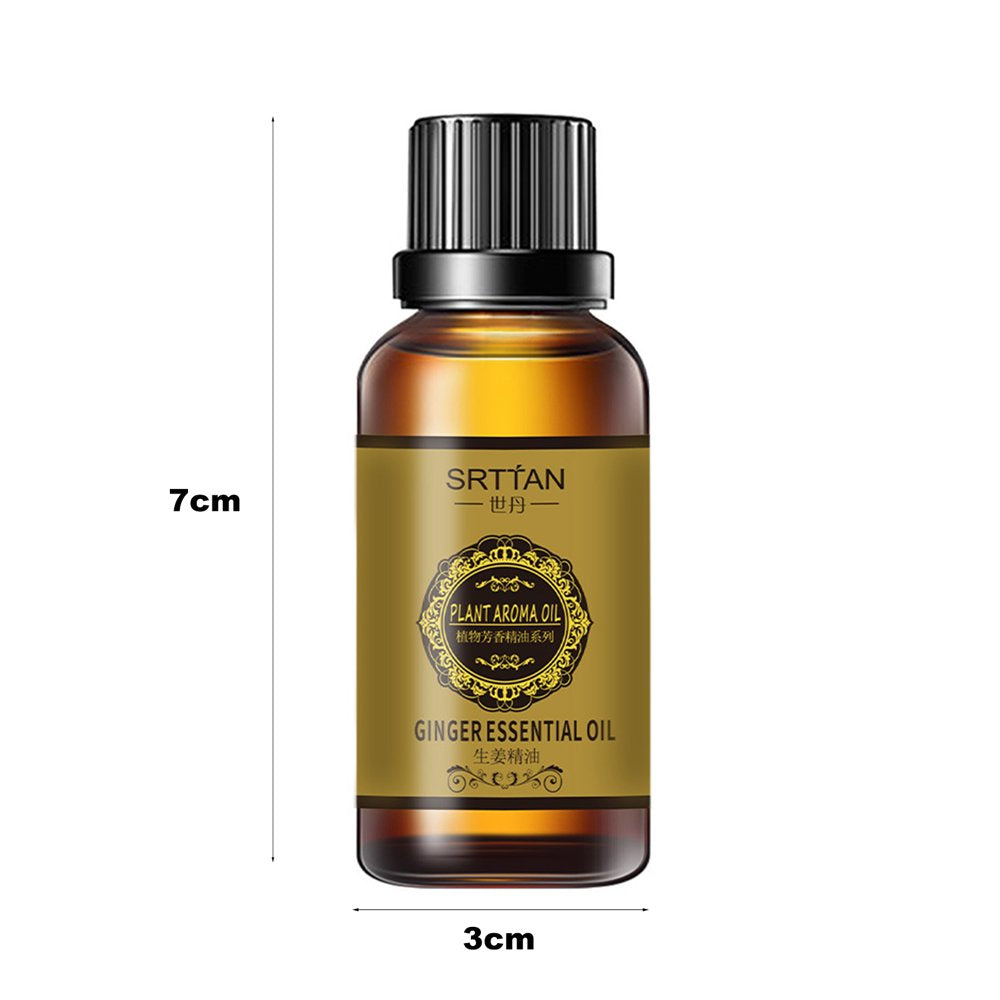 AURORA TRADE 10Ml Slimming Essential Oil Quick to Absorb Fat Burning Natural Extract Belly Drainage Ginger Relax Massager Liquid for Women