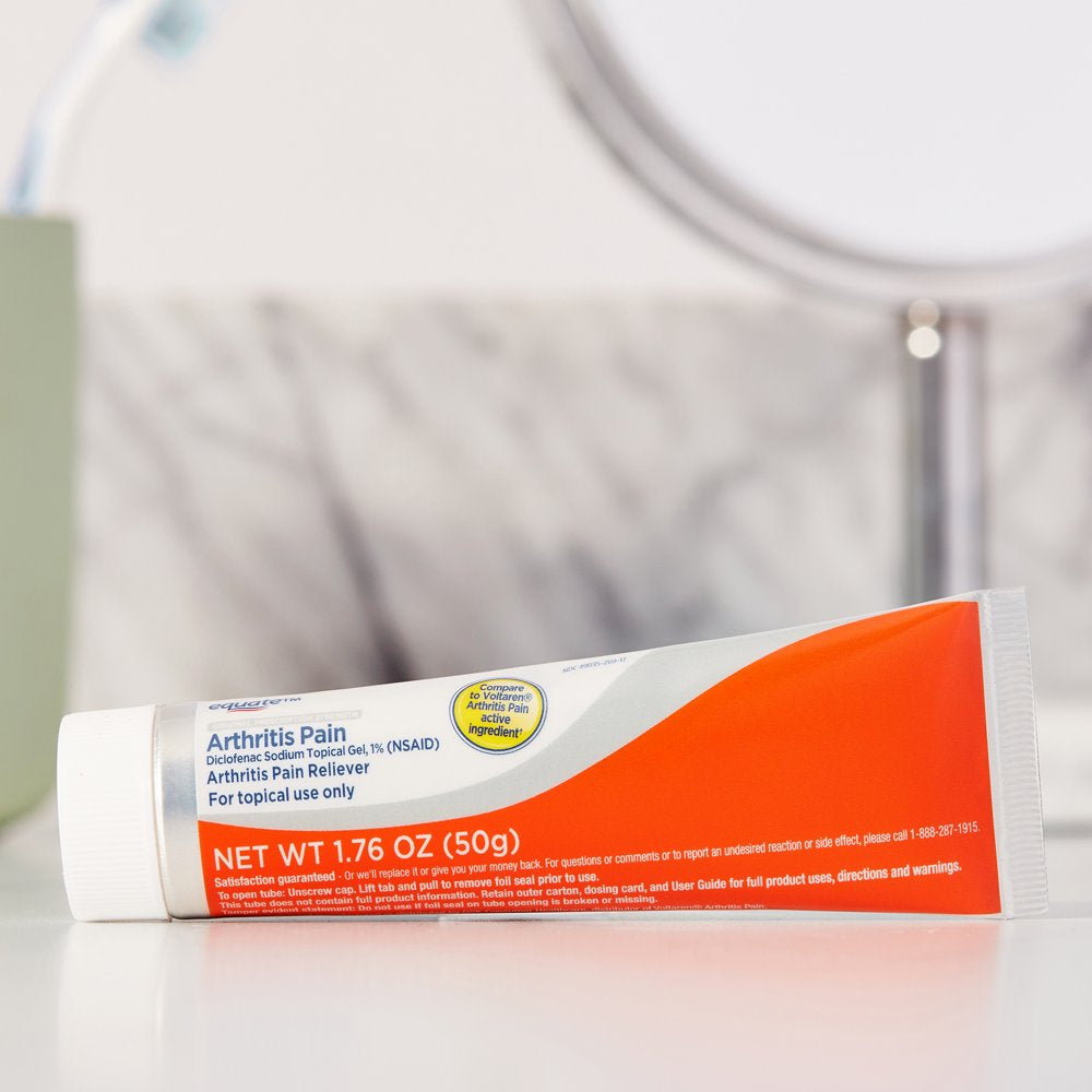 Equate Diclofenac Sodium Arthritis Pain Reliever Gel, 1.7 Oz