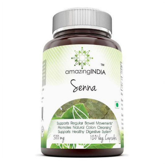 Amazing India Senna 500 Mg 120 Vcaps