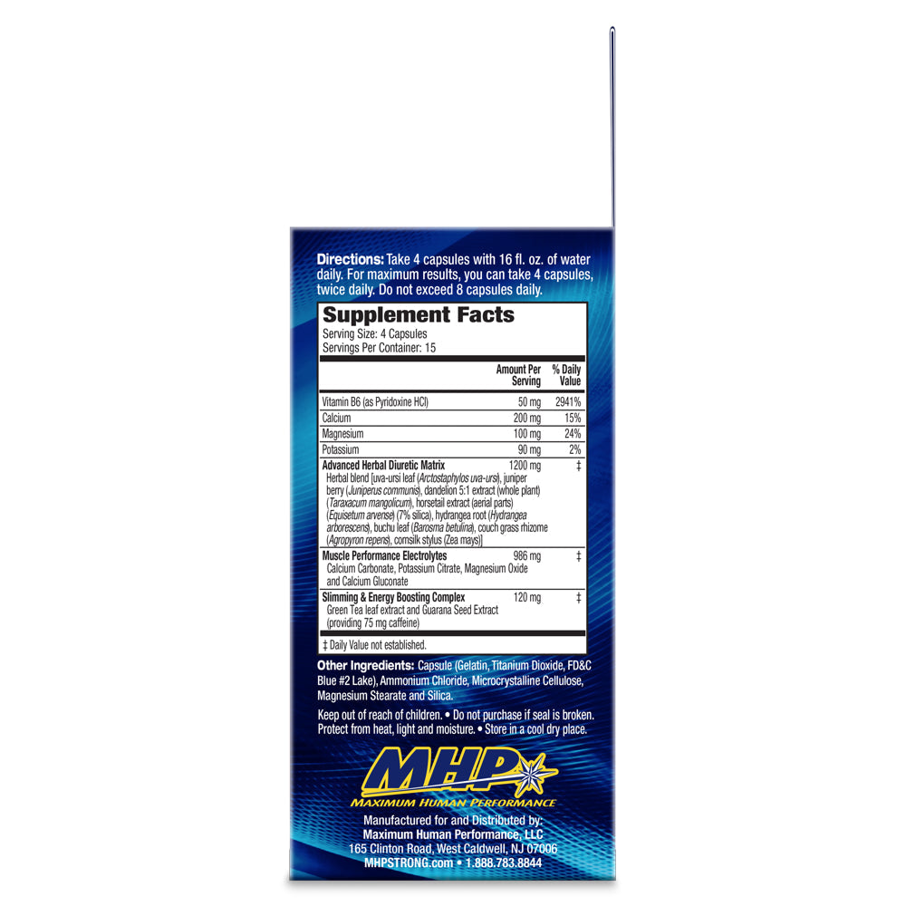 MHP Xpel Maximum Strength Herbal Diuretic (Dietary Supplement), 60 Capsules