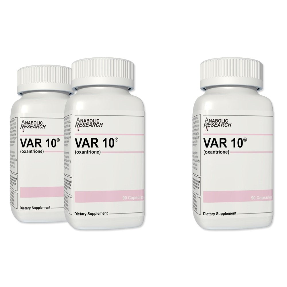 Anabolic Research Var 10 - Supplement for Speed, Strength, Strong and Lean Physique - 3 Month Supply