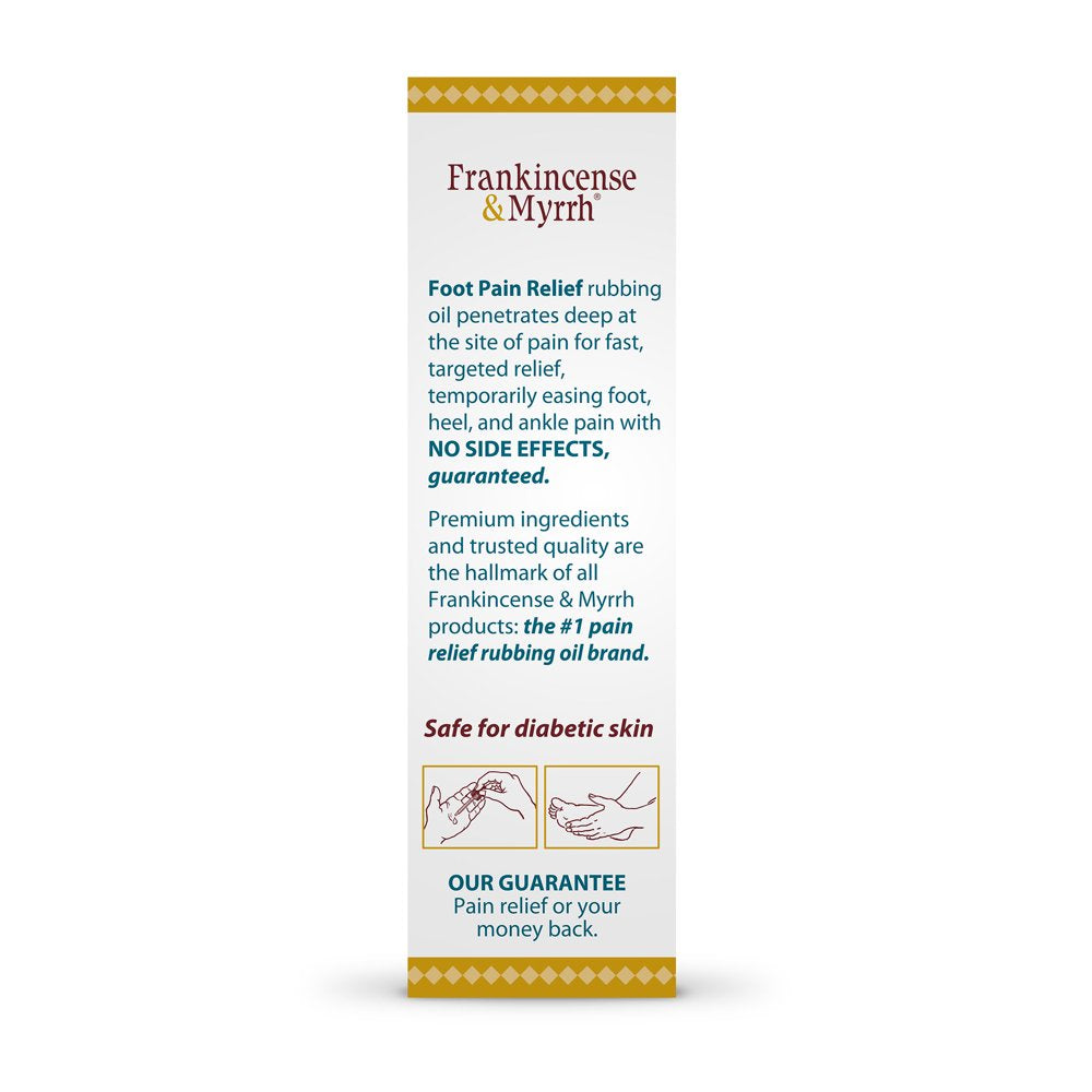 Frankincense & Myrrh Foot Pain Relief - Neuropathy Rubbing Oil, 2Fl Oz