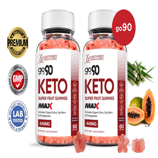 (2 Pack) Go 90 Keto Max Gummies Dietary Supplement 120 Gummys - Nutricity.com.au