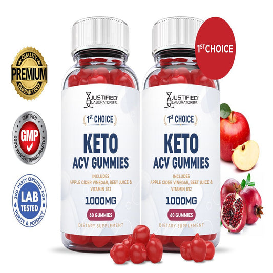(2 Pack) 1St Choice Keto ACV Gummies 1000MG Dietary Supplement 120 Gummys - Nutricity.com.au