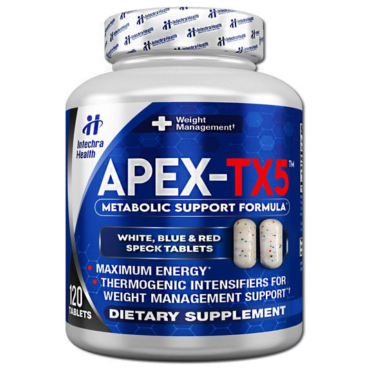 Apex-Tx5 Weight Management Diet Pills & Ultra Energy Supplement, 120 Tablets - Intechra Health