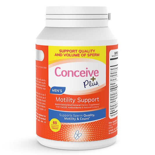 Conceive plus Male Fertility Supplement for Semen Volumizer, Sperm Count Booster - Zinc, Ginseng, Ashwagandha, Q10, Antioxidants - Motility Boost for Men - 60 Vegetarian Soft Capsules