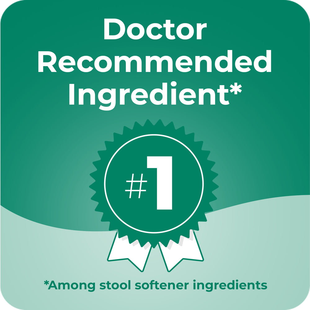 Dulcolax Stool Softener Laxative Liquid Gel Tablets for Gentle Constipation Relief 100Ct