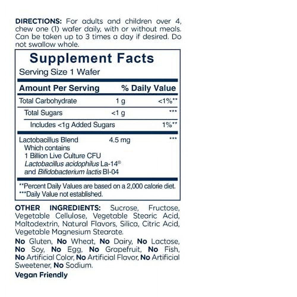 American Health Daily Tablet Acidophilus, 1 Billion Live Cultures, Beneficial Digestive Systems, Strawberry, 60 Count