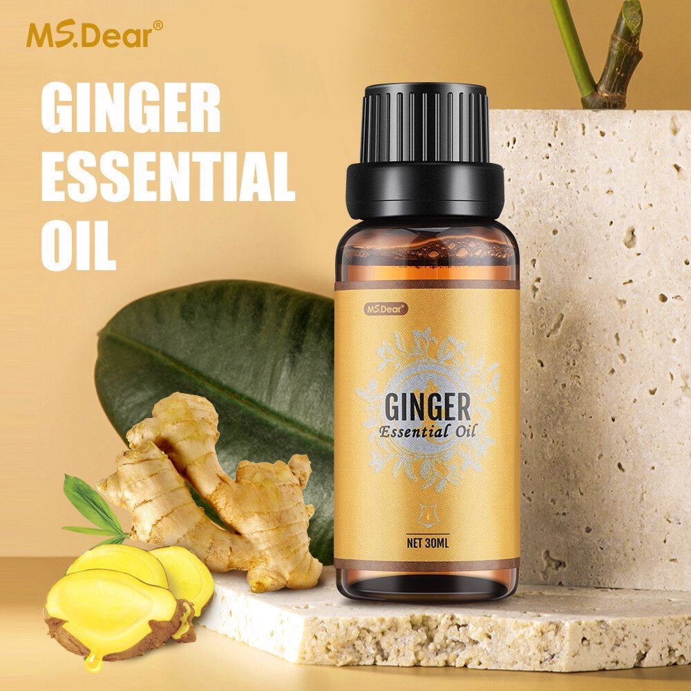 Dearbeauty Ginger Oil,100% Pure Ginger Oil for Weight Loss Belly Fat,Lymphatic Drainage Ginger Oil for Swelling