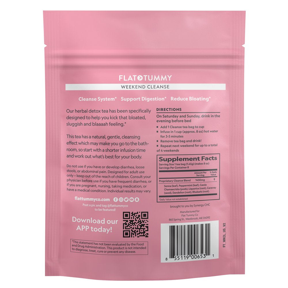 Colon Cleanse Detox by Flat Tummy Tea - 2-Day Detox & Cleanse - Dietary Supplement