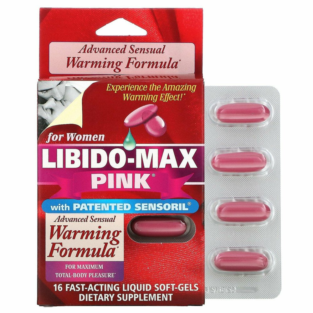 Libido-Max Pink, for Women, 16 Fast-Acting Liquid Soft-Gels