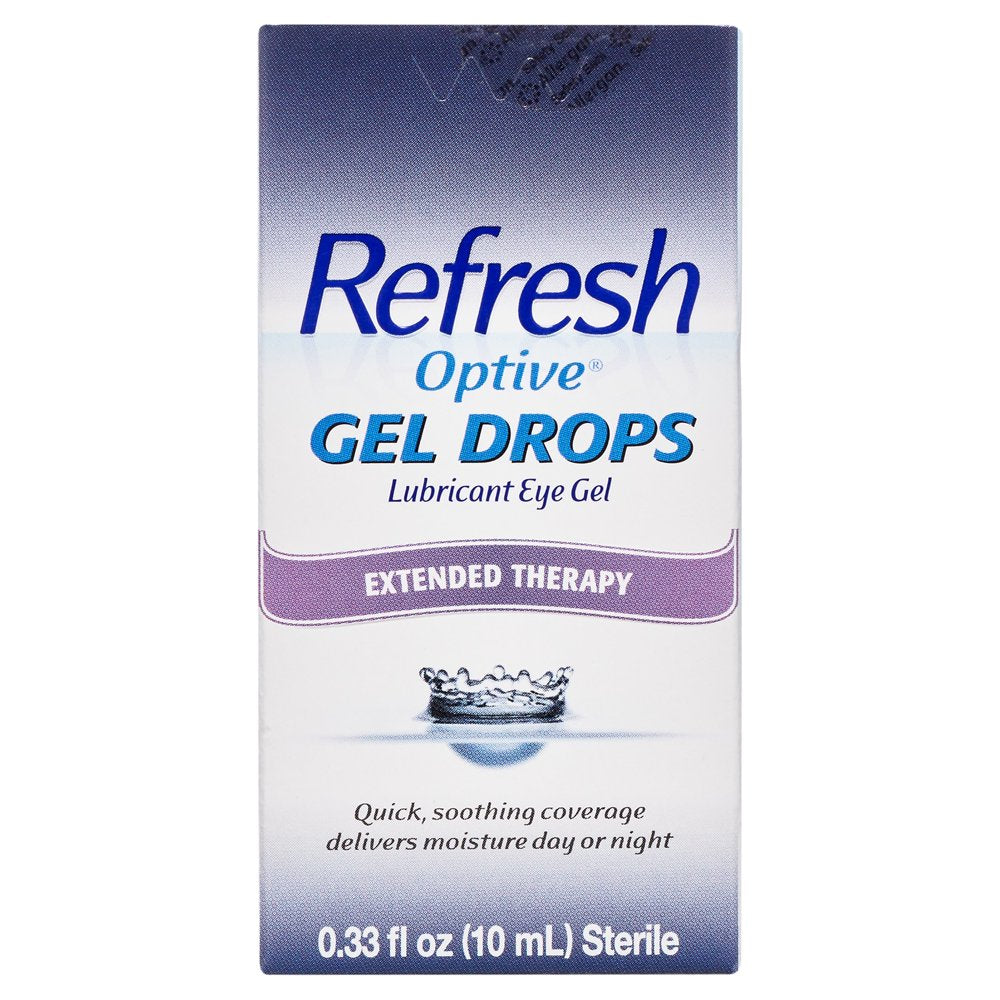 Refresh Optive Gel Drops Lubricant Eye Gel Preserved Tears, 10 Ml