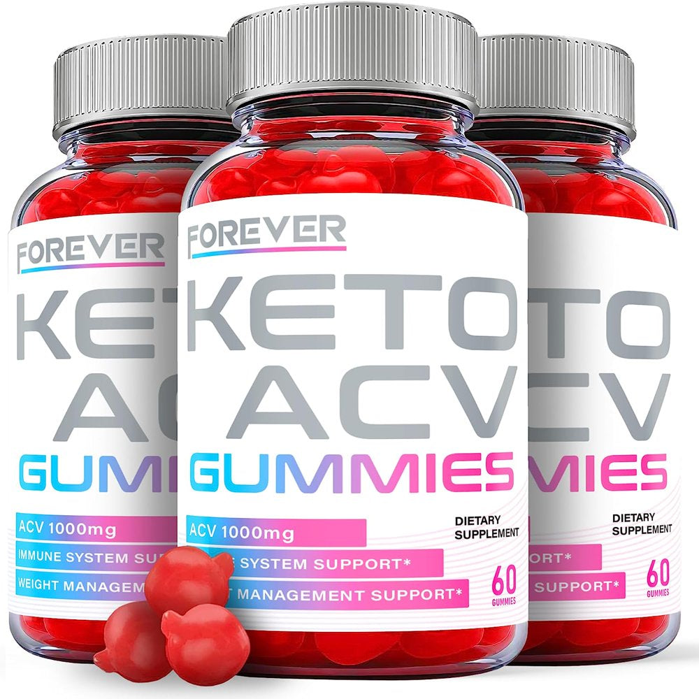 (3 Pack) Forever Keto ACV Gummies - Supplement for Weight Loss - Energy & Focus Boosting Dietary Supplements for Weight Management & Metabolism - Fat Burn - 180 Gummies - Nutricity.com.au