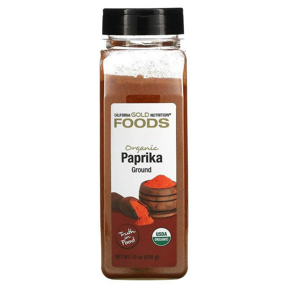 California Gold Nutrition, FOODS - Organic Paprika, Ground, 19 Oz Pack of 2