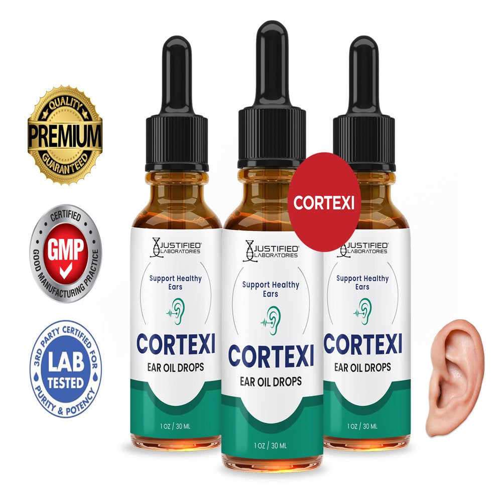 Cortexi Healthy Ear Support Drops 3 Bottles