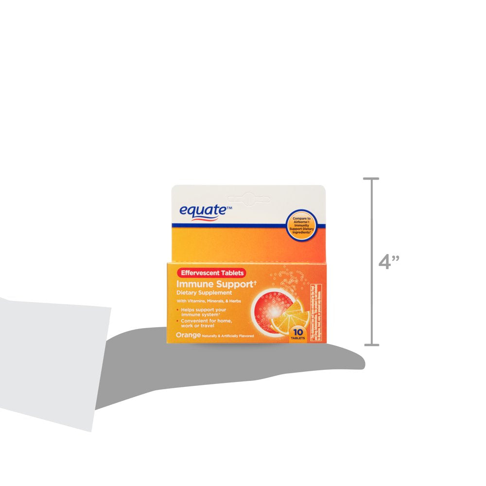 Equate Immune Support Dietary Supplement, Orange, 10 Count