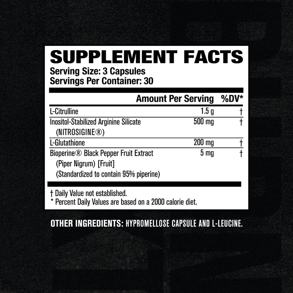 Jacked Factory N.O. XT - Nitric Oxide Boosting Supplement for Muscle Growth, Pumps & Energy - 90 Count