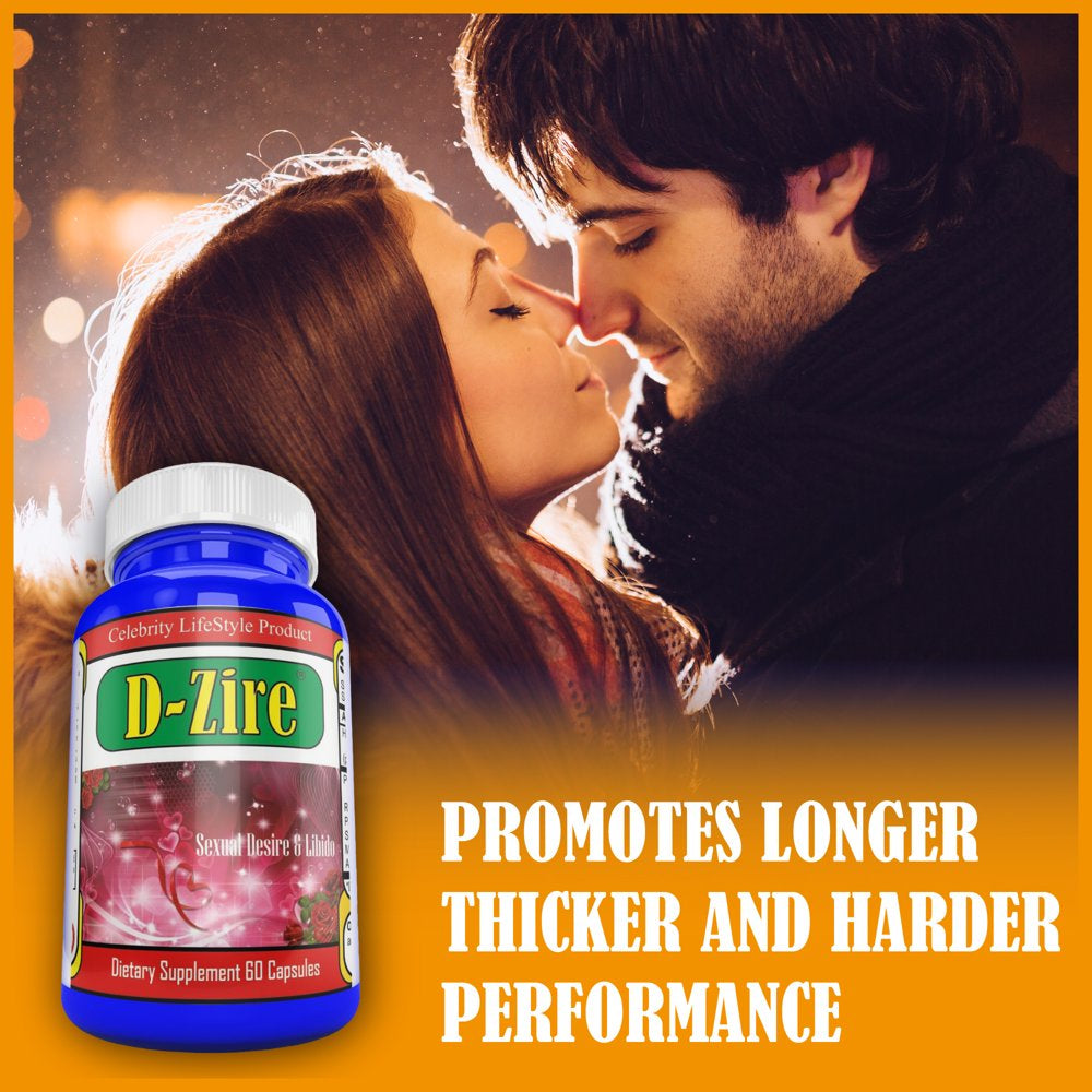 D-Zire Female Libido Booster, Mood Support Pills for Women Supports Energy & Passion, Desire 60 Pills