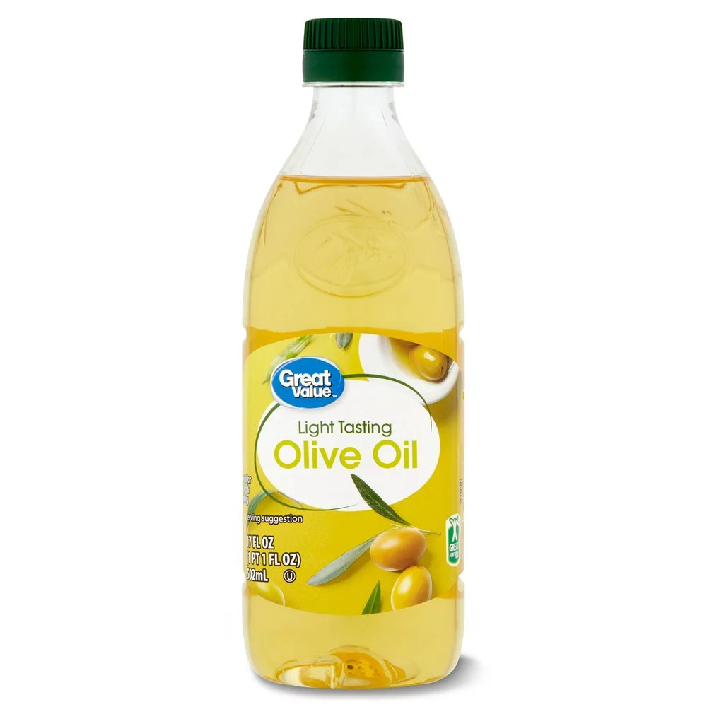 Great Value Light Tasting Olive Oil, 17 Fl Oz