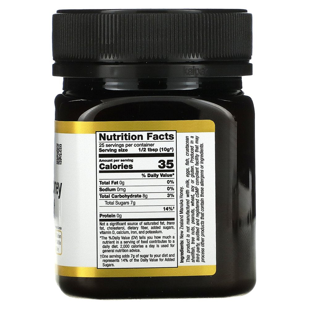 California Gold Nutrition SUPERFOODS, Manuka Honey, Monofloral, MGO 100+, 8.8 Oz (250 G)