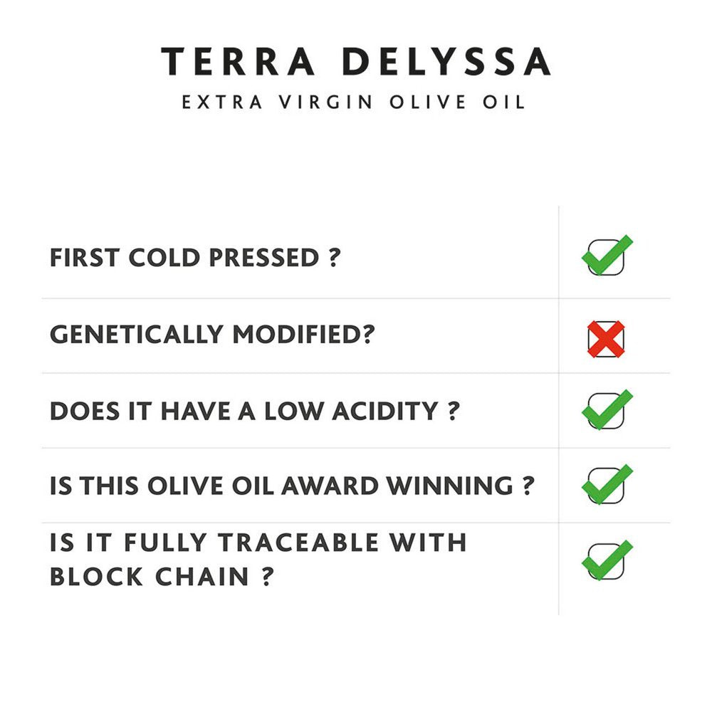 Terra Delyssa Extra Virgin Olive Oil, 34 Fl Oz Glass