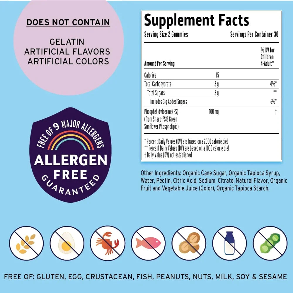 Focus Vegan Gummies (Sharp PS)