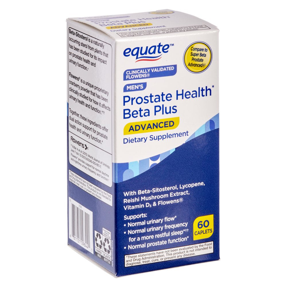 Equate Men'S Prostate Health Beta plus Advanced, 60 Count