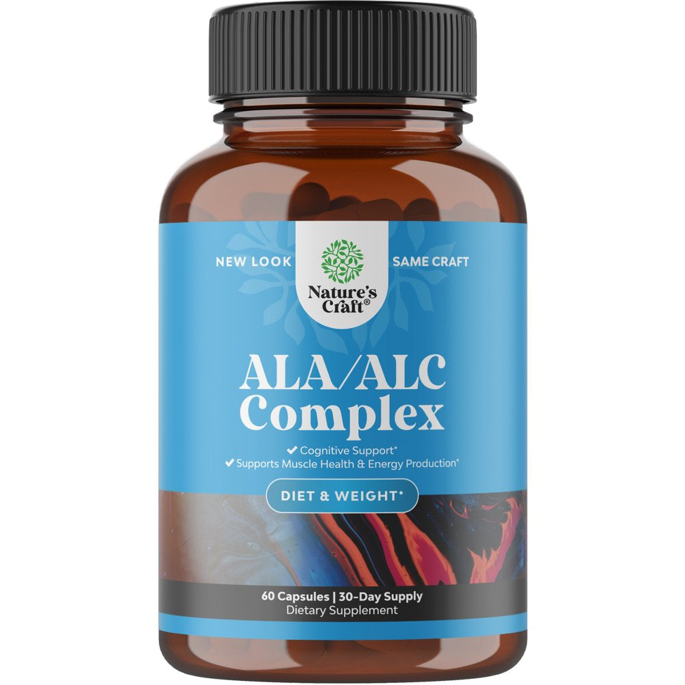 Acetyl L-Carnitine / Alpha Lipoic Acid - Nature'S Craft ALA / ALC Amino Acid Supplement 60Ct Capsules