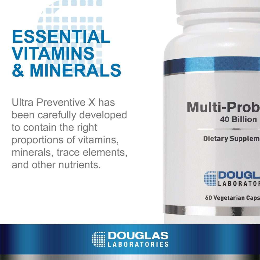 Douglas Laboratories - Ultra Preventive X Capsules - Signature Multivitamin and Mineral Supplement with Fruits and Vegetables for Daily Wellness - 240 Capsules