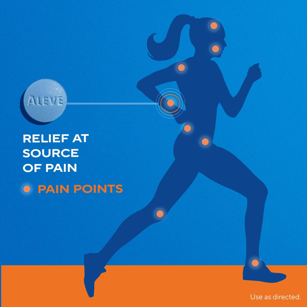 Aleve Back & Muscle Pain Reliever Naproxen Sodium Tablets, 90 Count