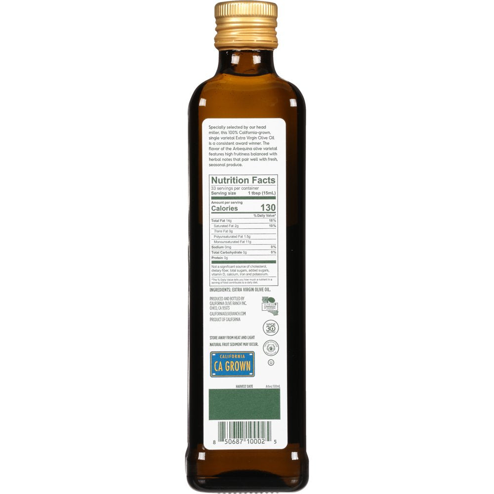 California Olive Ranch Reserve Arbequina Extra Virgin Olive Oil, 16.9 Fl Oz