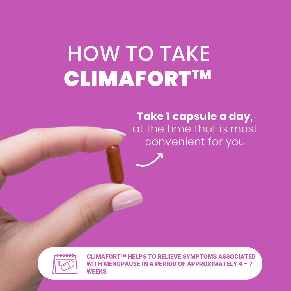 Climafort | Menopause Supplement | Premenopause Hormone Balance. Safe Multi | Symptom Menopause Relief: Hot Flashes, Irritability & More - 30 Day Supply (30 Veggie Capsules)