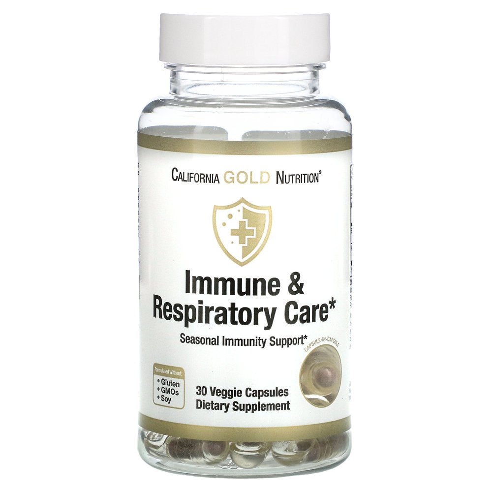 California Gold Nutrition Immune & Respiratory Care, 30 Veggie Capsules
