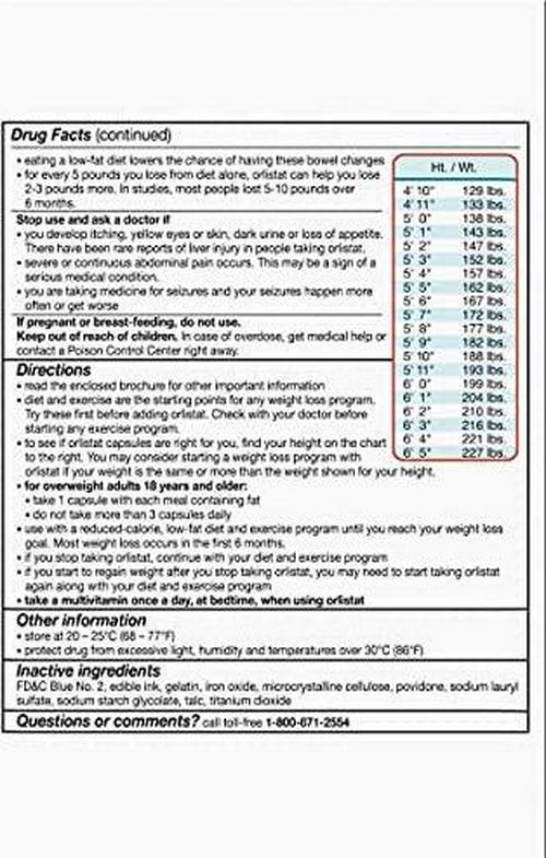 alli Refill Pack 120 Caps (Pack of 4)