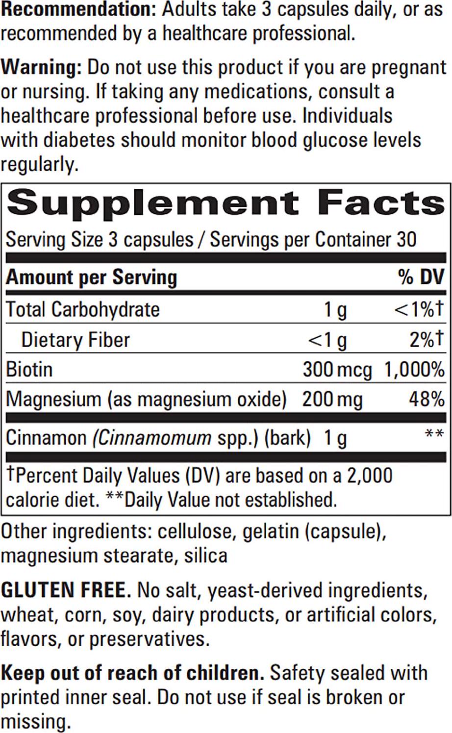 alpha betic Cinnamon with Magnesium and Biotin (Nature's Way Brands)