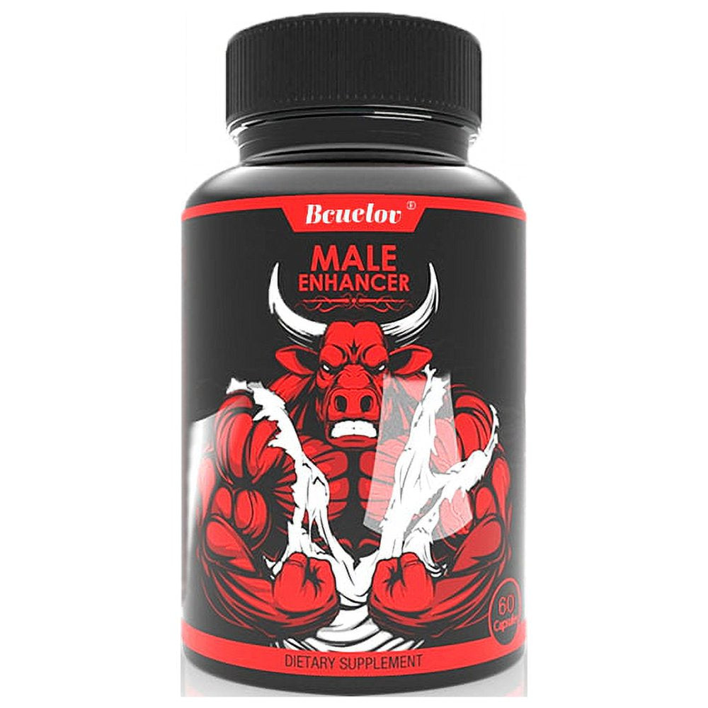 Bcuelov Testosterone Booster XL Tongkat Ali Increase Testosterone Booster Boost Energy 60/120 Capsules-120Capsules