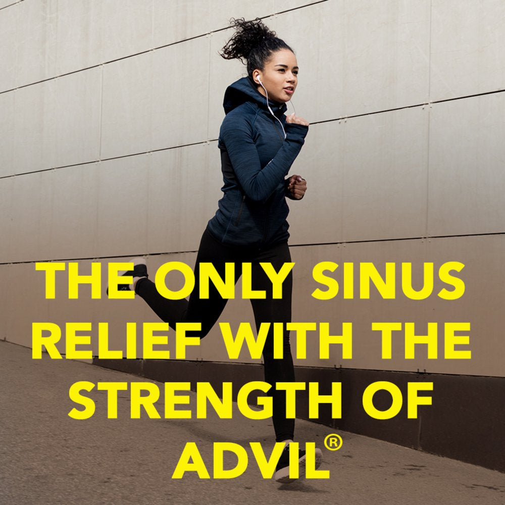Advil Sinus Congestion and Pain, Sinus Medicine, Pain Reliever and Fever Reducer with Ibuprofen and Phenylephrine Hcl - 20 Coated Tablets