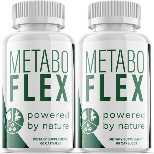 (2 Pack) Metaboflex - Keto Weight Loss Formula - Energy & Focus Boosting Dietary Supplements for Weight Management & Metabolism - Advanced Fat Burn Raspberry Ketones Pills - 120 Capsules - Nutricity.com.au
