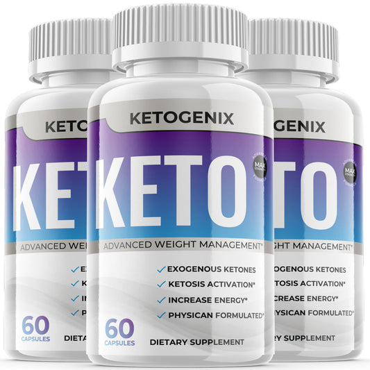 (3 Pack) Ketogenix Keto Max Pills Advanced Weight Mangement Puretonics VIP Tablets Ketogenic as Seen on for Women Men Supplements (180 Capsules) - Nutricity.com.au