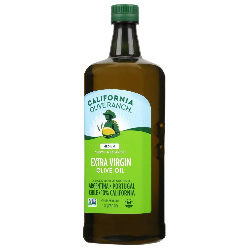 California Olive Ranch Medium Smooth & Balanced Extra Virgin Olive Oil, 47.3 Fl Oz