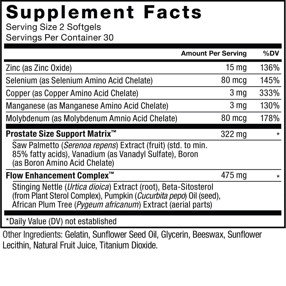 Force Factor Prostate Saw Palmetto and Beta Sitosterol Supplement for Men, Prostate Health Support, Prostate Size Support, Urinary Relief, Bladder Control, Reduce Nighttime Urination, 60 Softgels