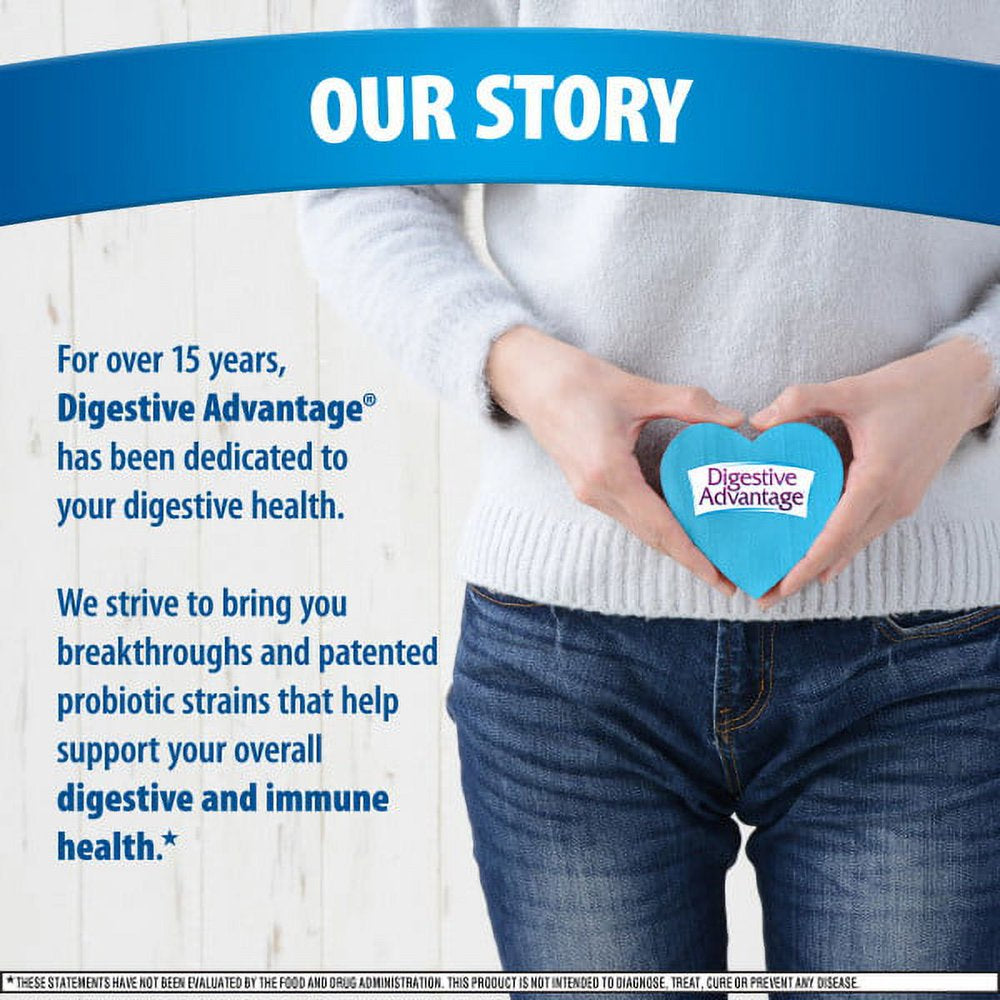 Digestive Advantage Lactose Defense Formula Probiotic, Digestive Enzyme Supplement, 96 Capsules (Pack of 3)